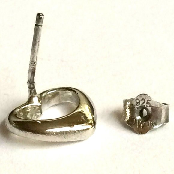 925 Sterling Silver Floating Heart Earrings Hearts Love Valentines Day Gift Box - Picture 9 of 10